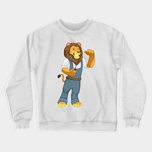 Lion as Handyman Screwdriver Crewneck Sweatshirt